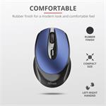 Trust Zaya Rechargeable Wireless Mouse, modrá