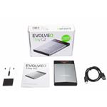 EVOLVEO 2.5" Tiny G2, 10GBps, externí rámeček na HDD, USB A 3.1 + redukce USB A/USB C