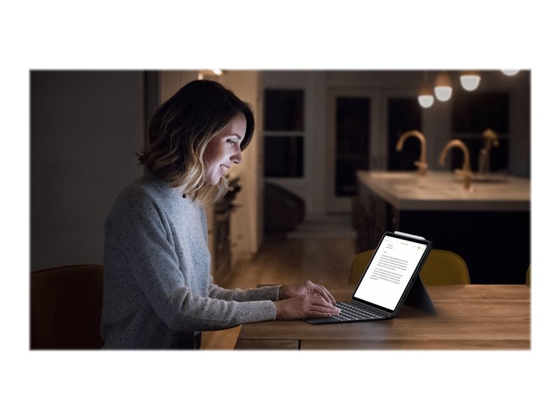 Logitech Combo Touch pro iPad Pro 11" (1., 2., 3.. gen), šedá - US INTL