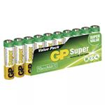 GP Super Alkaline baterie 24A LR03 (AAA, mikrotužka) 1,5V 10 kusů