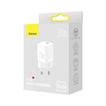 Baseus GaN3 rychlonabíjecí adaptér IC 30W, bílá