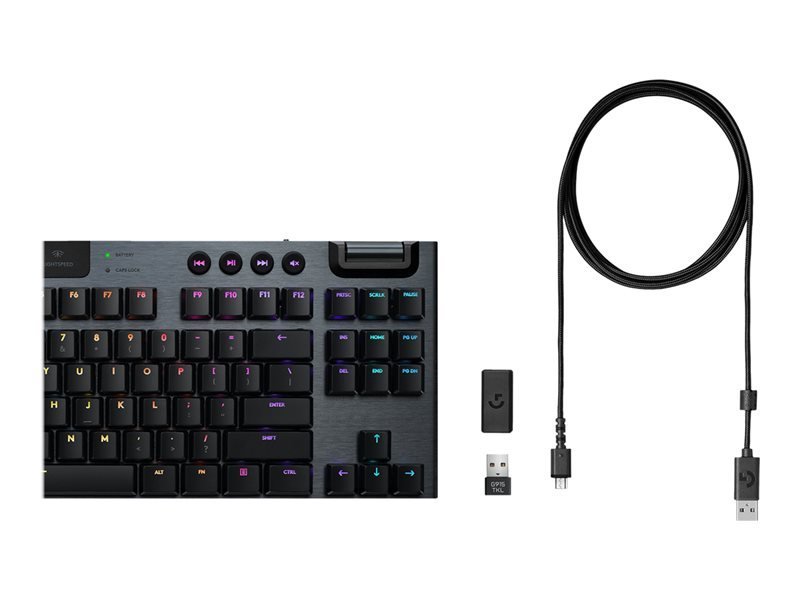 Logitech G915 LIGHTSPEED TKL Wireless RGB GL Clicky, carbon - CZ/SK