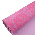 Podložka LIFEFIT YOGA MAT MANDALA DUO, 183x58x0,6cm, bordó