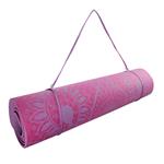 Podložka LIFEFIT YOGA MAT MANDALA DUO, 183x58x0,6cm, bordó
