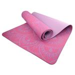Podložka LIFEFIT YOGA MAT MANDALA DUO, 183x58x0,6cm, bordó