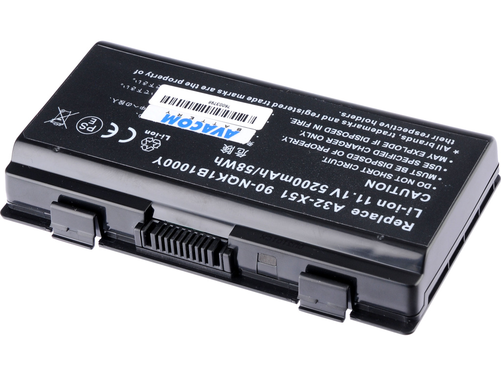 AVACOM Asus X51, X58 series A32-X51, A32-T12 Li-Ion 11,1V 5200mAh/58Wh
