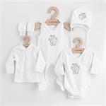 New Baby 5-dílná kojenecká soupravička do porodnice Classic bílá, vel. 56 (0-3m)
