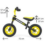 Milly Mally Detský bicykel Dragon Air čierny