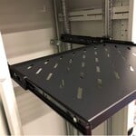 19" DATACOM Výsuvná polica s perforáciou 1U 350 mm