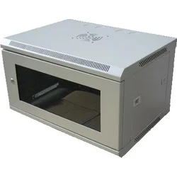 19" nástenný rozvádzač DATACOM 12U/450 mm sivý