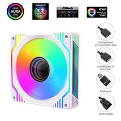 1stCOOL AURA EVO Mirror ARGB PWM ventilátor 12 cm biely