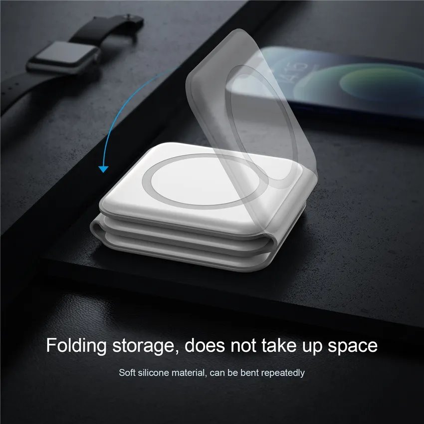 1stCOOL bezdrátová přenosná QI nabíječka 3v1, MagSafe, černá, USB-C