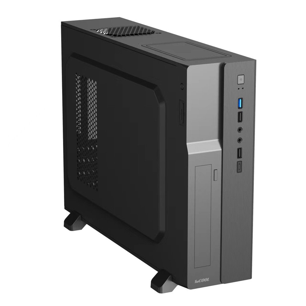 1stCOOL SFF case COMPACT 1, AU, USB3.0, USB-C, čítačka kariet, ventilátor