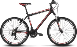 2018 KROSS 26" HEXAGON 1.0 vel.14" - black/red/white matt