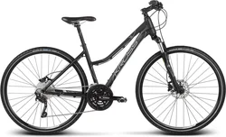 2018 KROSS 28" EVADO 7 dámský vel.17" - black/blue matt