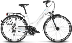 2018 KROSS 28" TRANS 3 dámský vel.17" - white/sky blue/black glossy