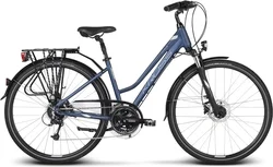 2018 KROSS 28" TRANS 7 dámský vel.17" - blue/silver matt