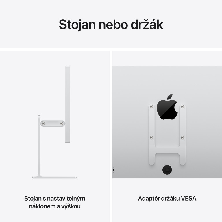 27" Apple Studio Display XDR - Štandardné sklo - Stojan s nastaviteľným sklonom a výškou
