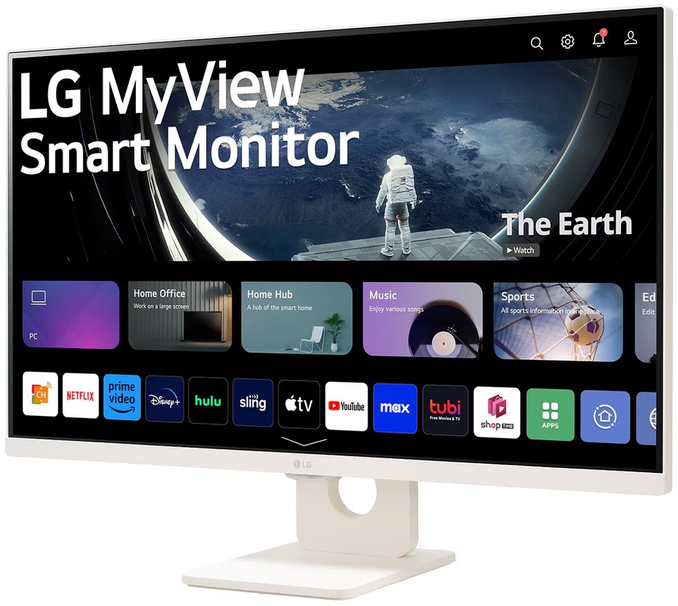 27" LG monitor 27U511SA-W s webOS