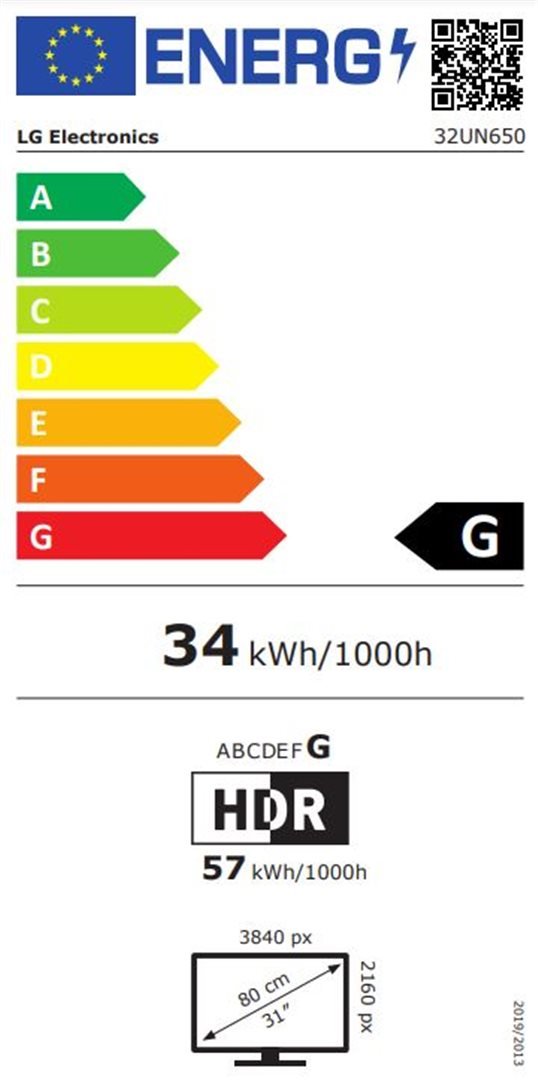 31,5" LG 32UN650-W