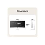 34" LG monitor SMART 34U640SB-W