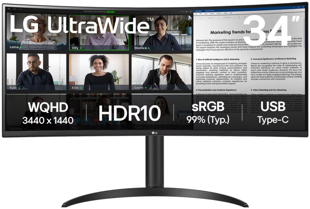 34" monitor LG 34WR55QK-B