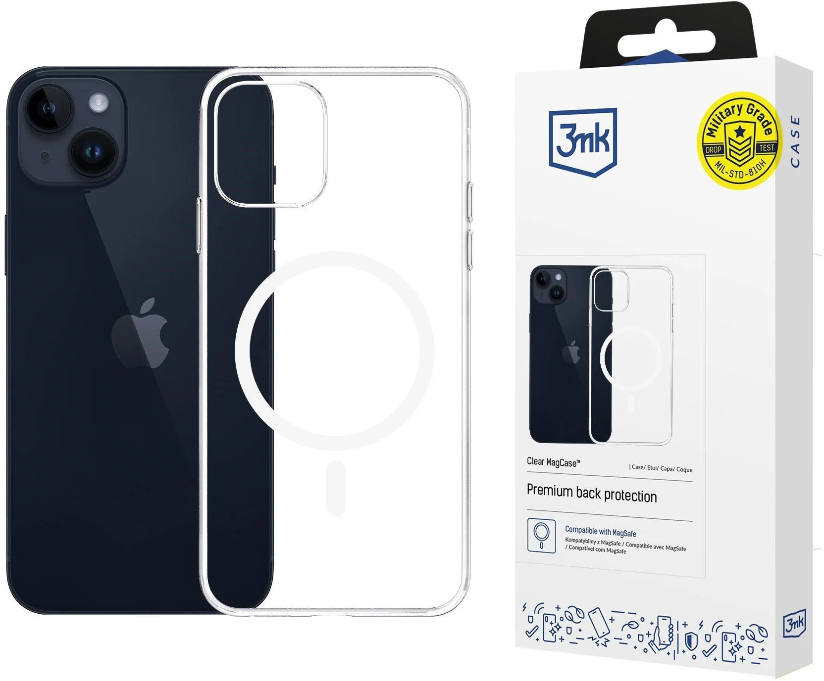 3mk Clear MagCase pro Apple iPhone 16 Plus