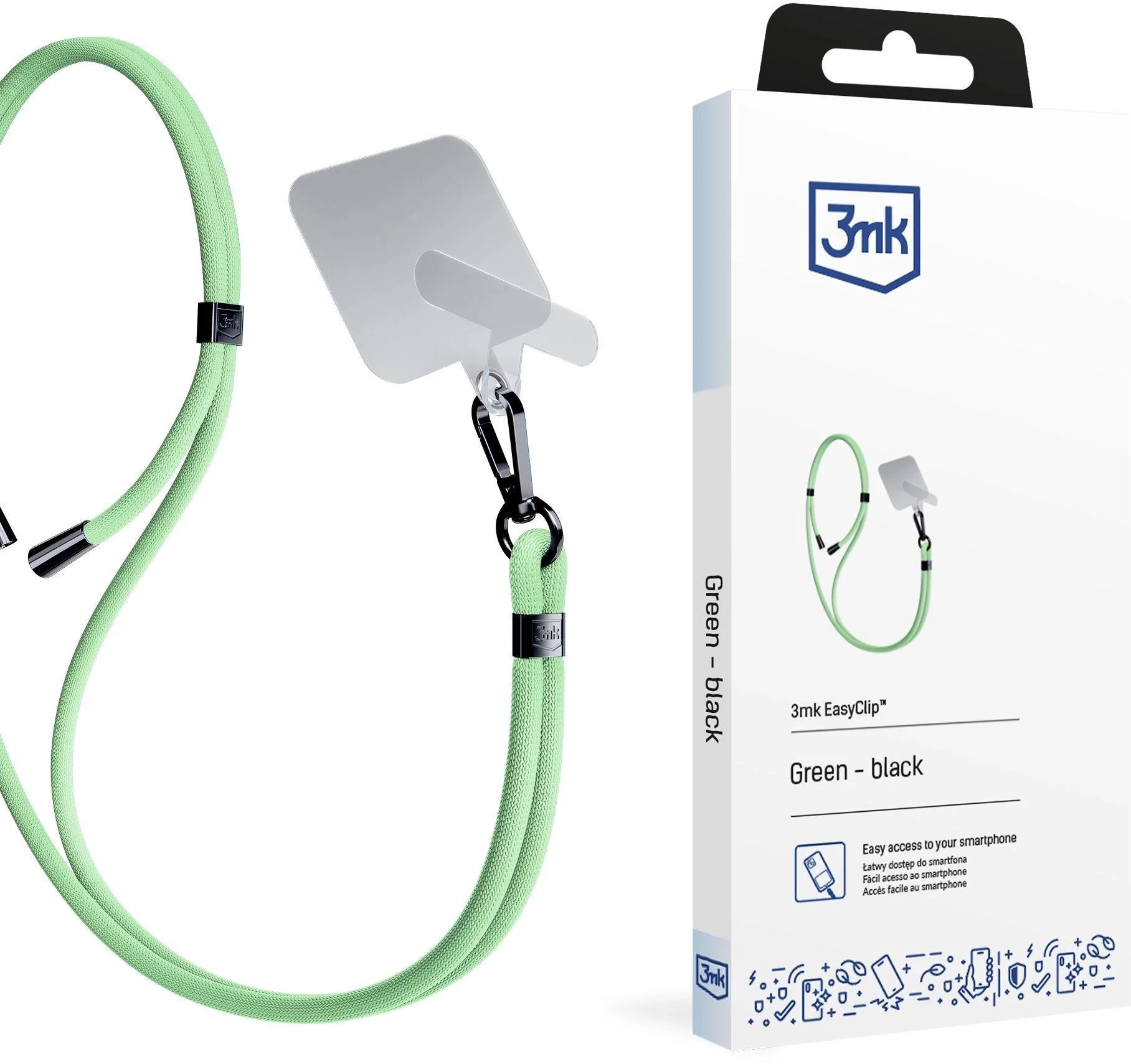 3mk EasyClip Green (black)