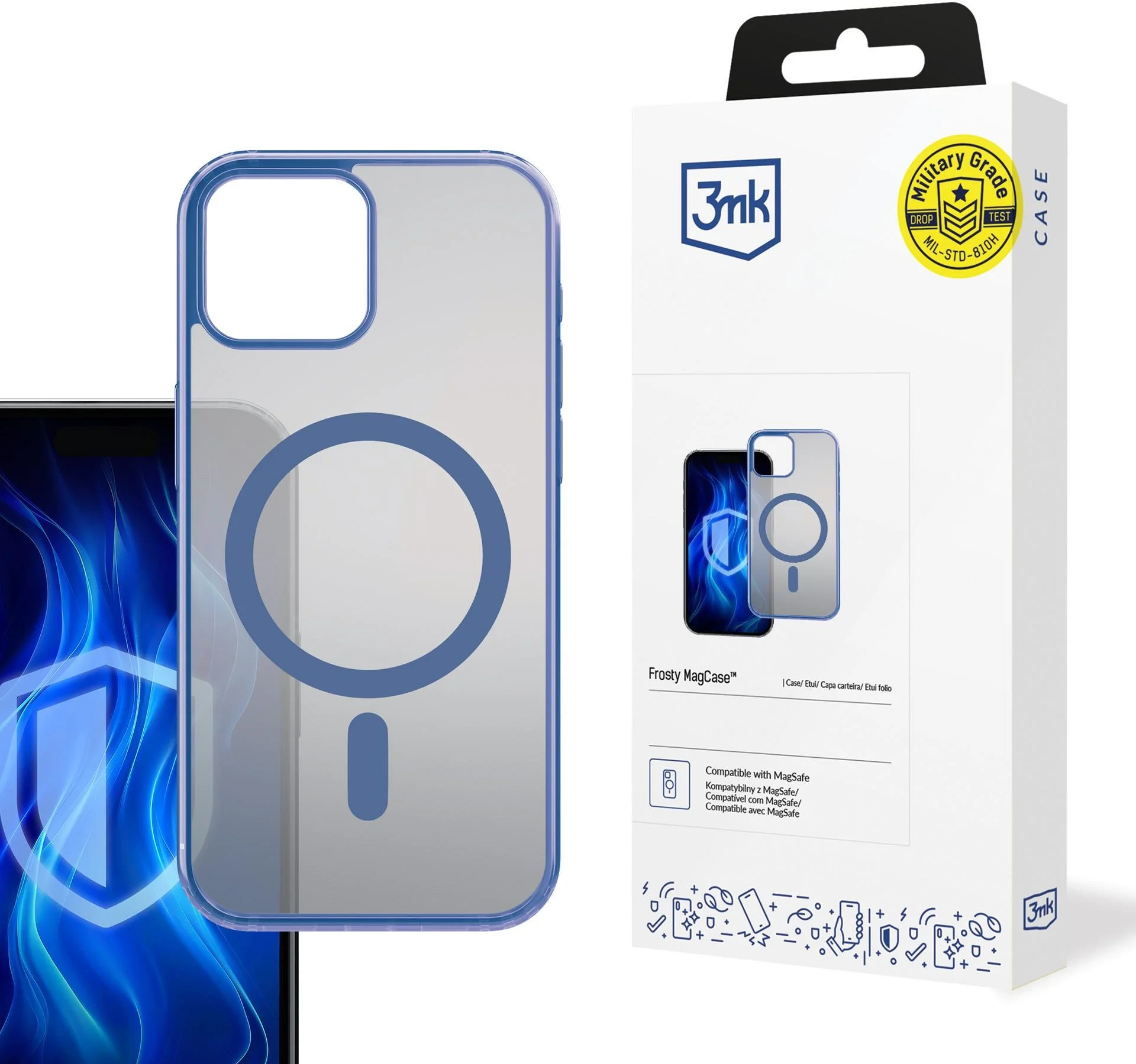 3mk Frosty MagCase Blue iPhone 12 Pro Max