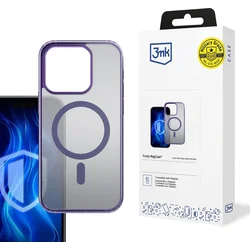 3mk Frosty MagCase Purple iPhone 16 Pro