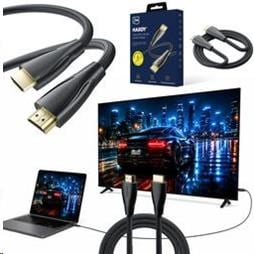 3mk Hardy HDMI 2.1 0,5 m, černý