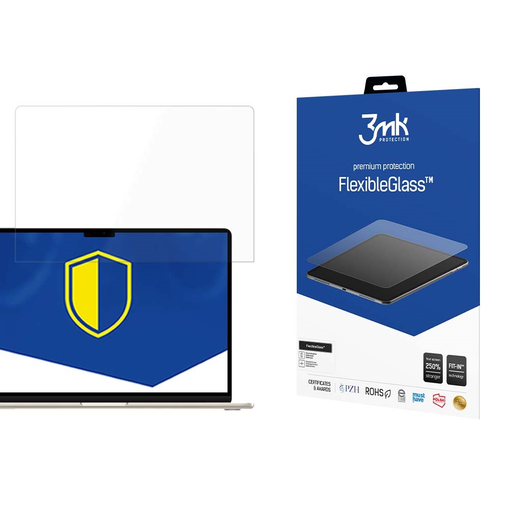 3mk hybridné sklo FlexibleGlass pre Apple MacBook Air 15,3 (M2 / M3 / M4)