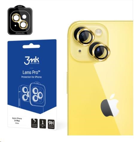 3mk Lens Protection Pro pre Apple iPhone 15, žltá