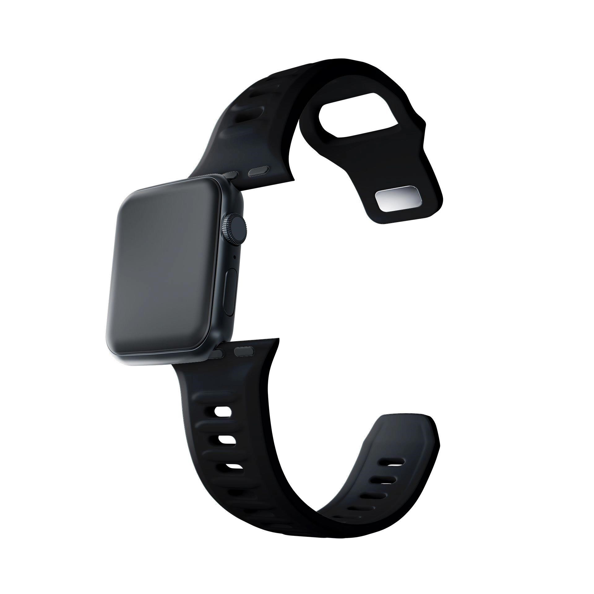 3mk Náramok na hodinky Apple 38/40/41 Čierny