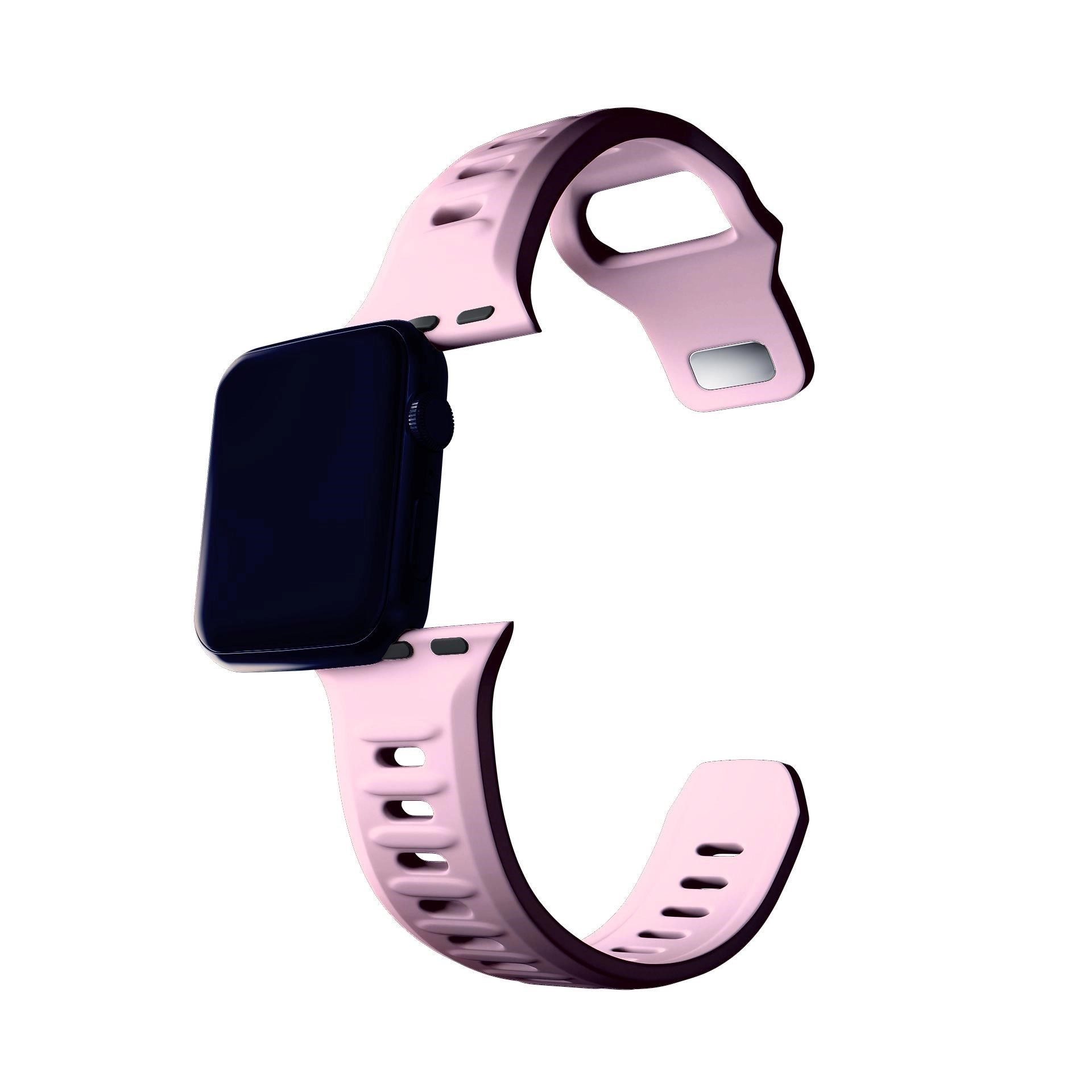 3mk Náramok na hodinky Apple 42/44/45/49 ružový