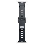 3mk Silicone Watch Strap pro Apple 42/44/45/49 mm Black