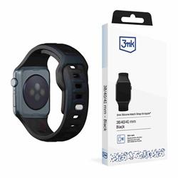 3mk Silikónový remienok pre Apple 38/40/41 mm Black