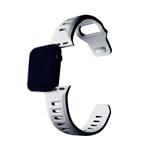 3mk Silikónový remienok pre Apple 42/44/45/49 mm White