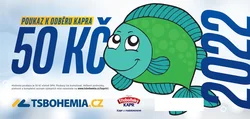 50 Kč poukážka na nákup vianočného kapra