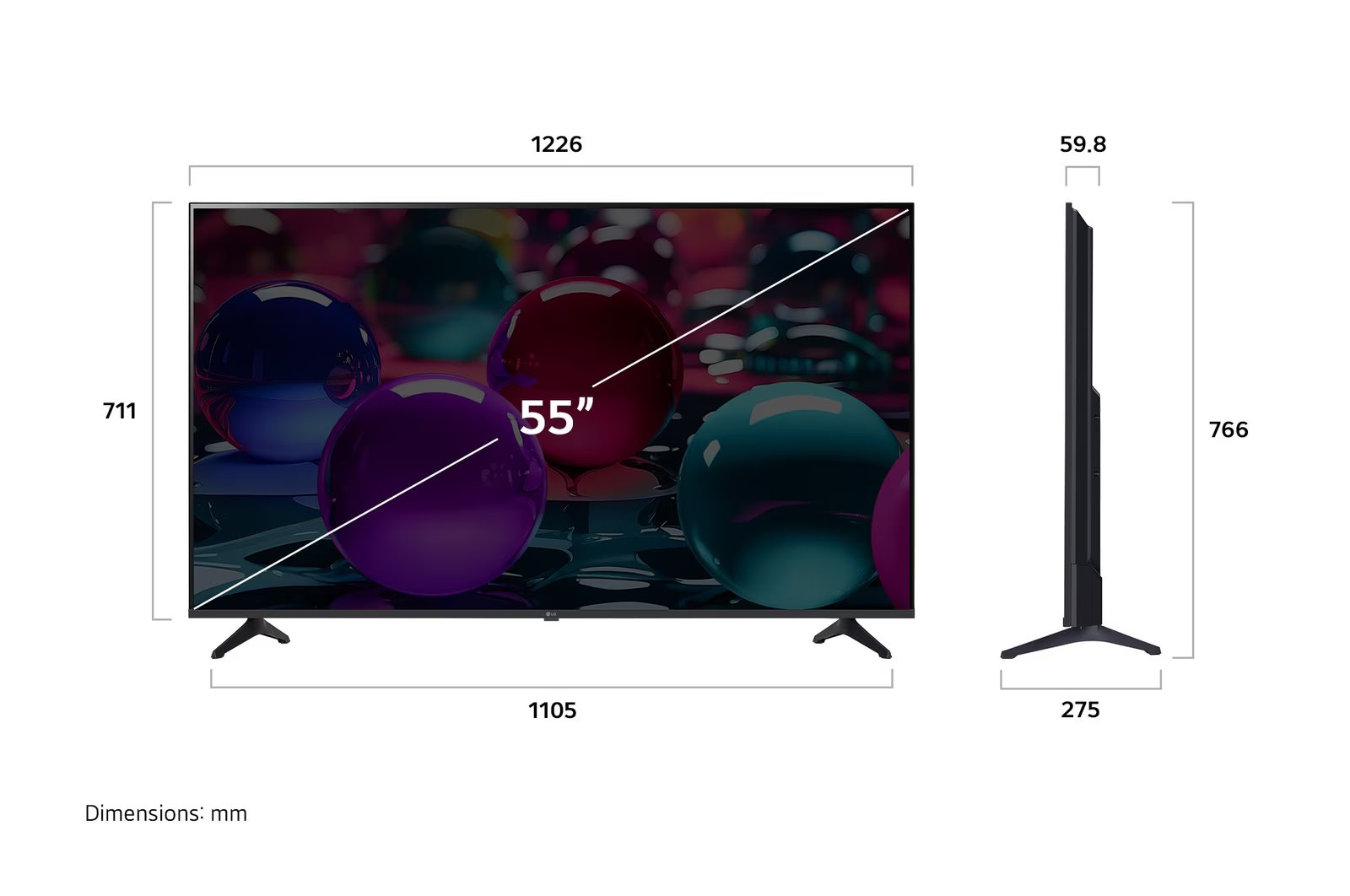 55" LG 55UA73006LA