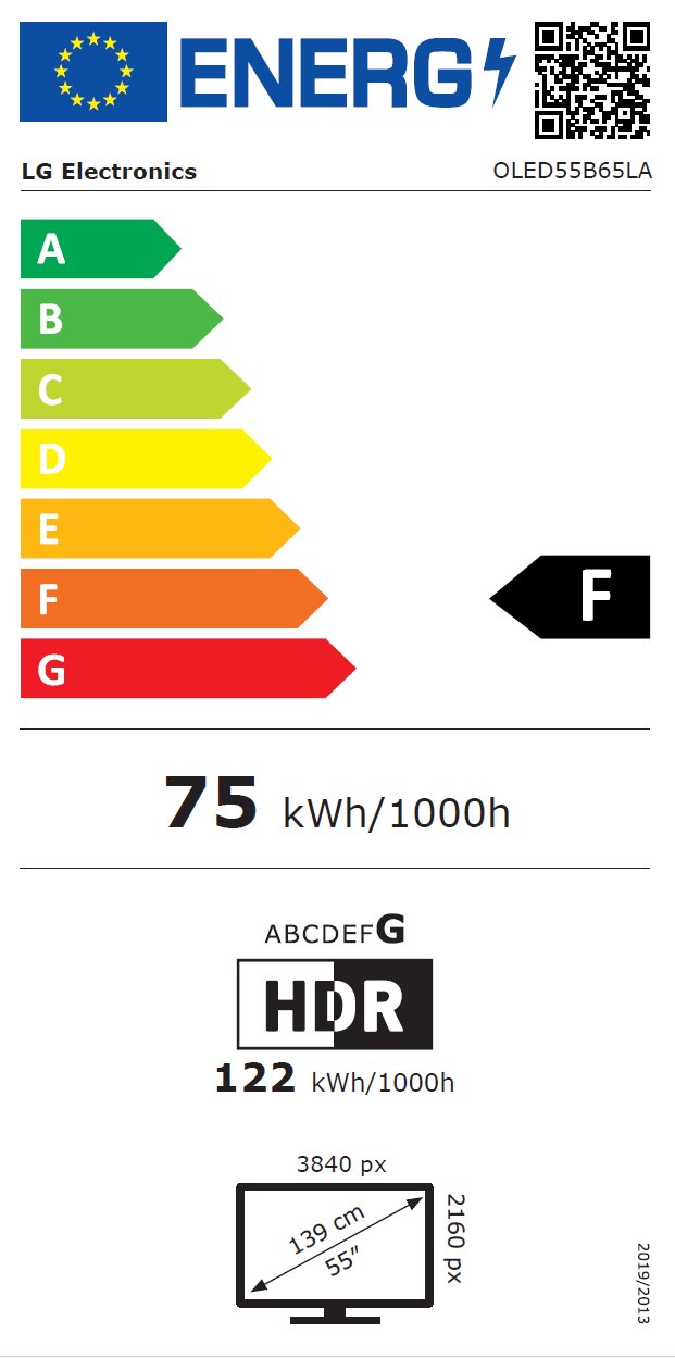 55" LG OLED55B65LA (2026)