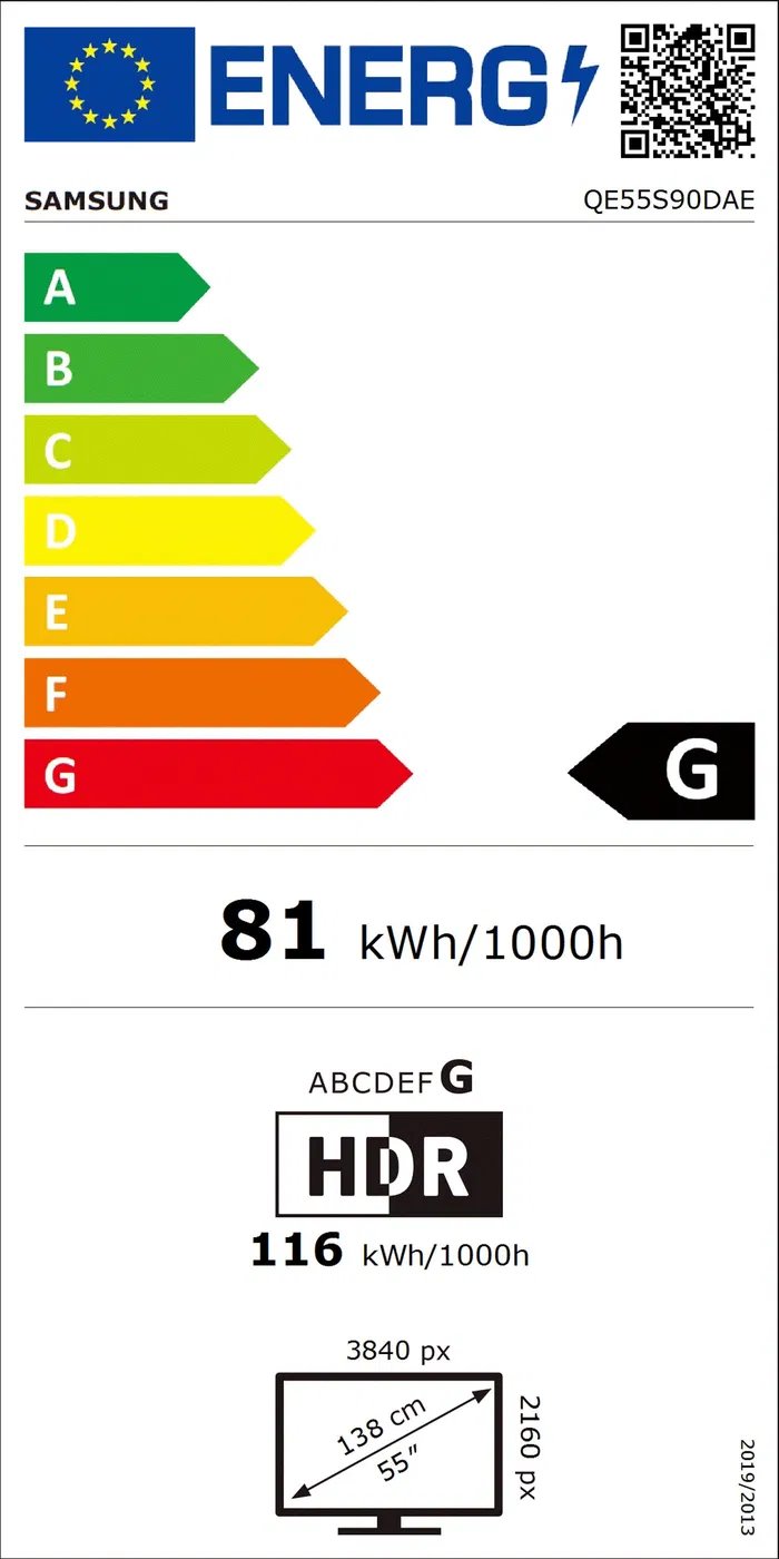 55" Samsung QE55S90D (2024)