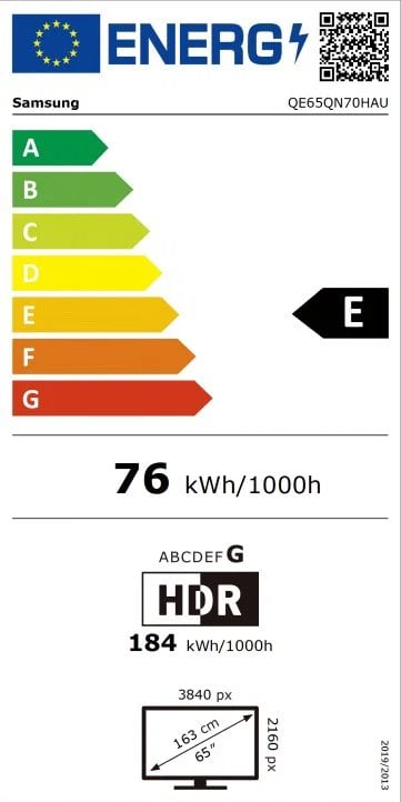 65" SAMSUNG QE65QN70H EU (2026)