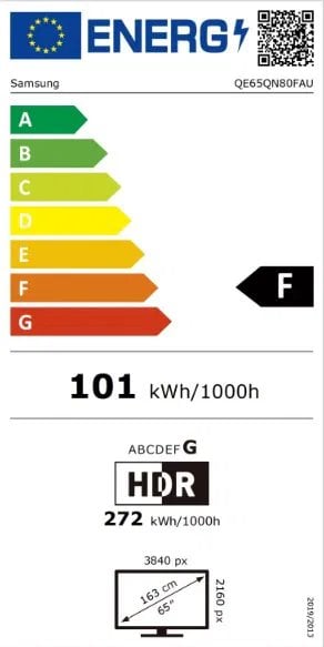 65" SAMSUNG QE65QN80F EU (2025)