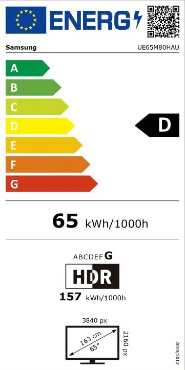 65" SAMSUNG UE65M80H (2026)