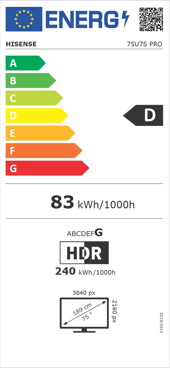 75" HISENSE 75U7S PRO (2026)
