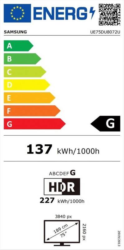 75" Samsung UE75DU8072 (2024)