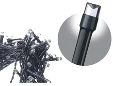 80 LED vánoční řetěz, 8m, studená bílá, časovač