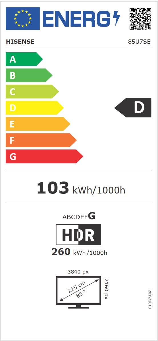 85" HISENSE 85U7SE (2026)