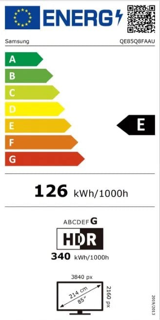 85" SAMSUNG QE85Q8F (2025)